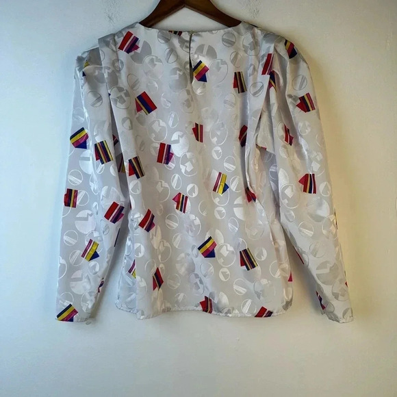 Vintage 80’s Tess Petite Silky Top - Picture 5 of 6